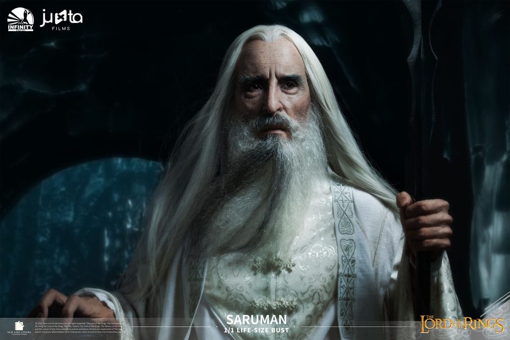 El Señor de los Anillos Busto tamaño natural Saruman 110 cm
