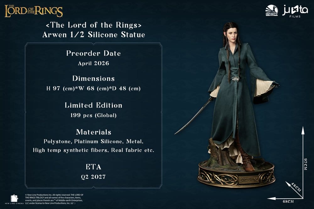 El Señor de los Anillos Estatua de Silicona 1/2 Arwen 97 cm