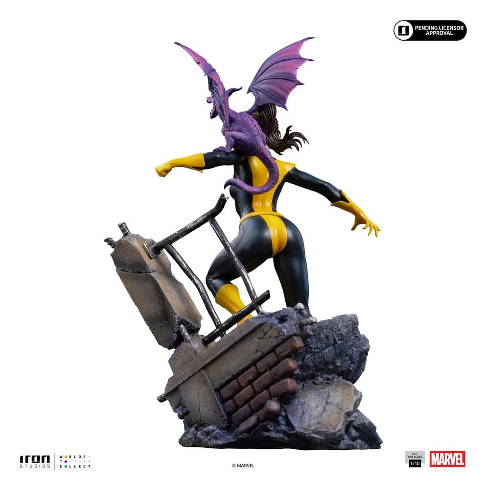 Marvel Kitty Pride & Lockheed X-Men Comics BDS Art Scale Estatua 1/10 Kitty Pride & Lockheed 24 cm