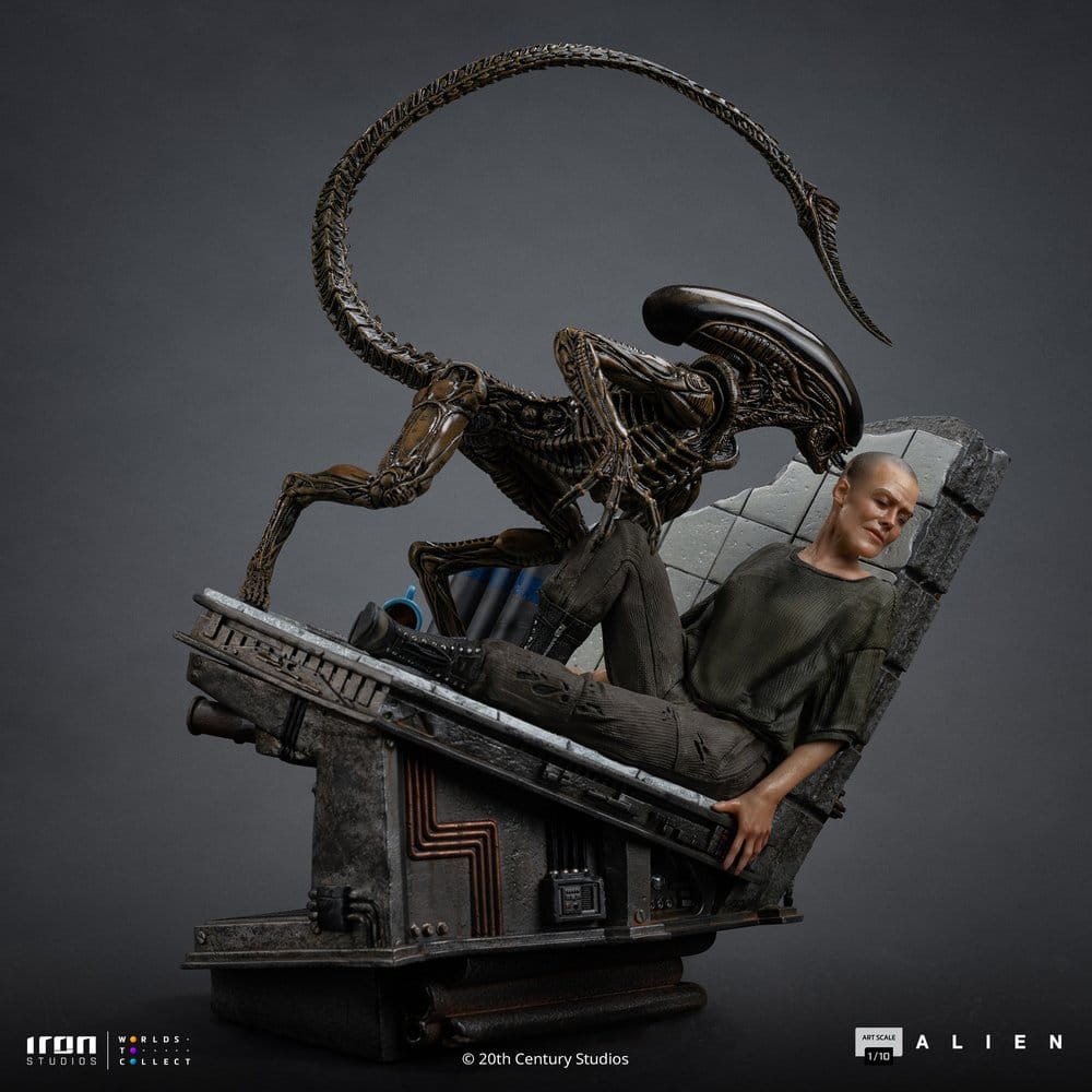 Alien 3 Estatua 1/10 Art Scale Ellen Ripley and Dog Alien 23 cm