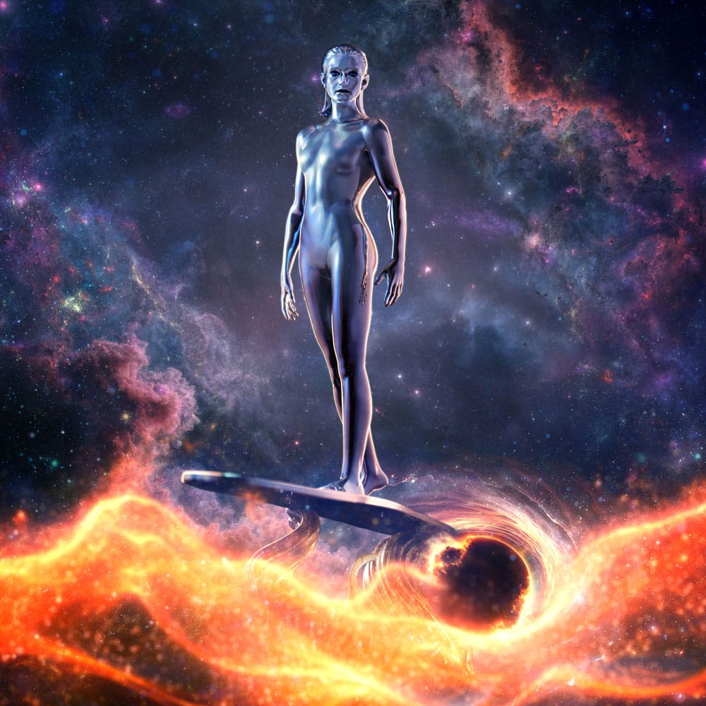 Fantastic Four Estatua 1/10 Art Scale Silver Surfer 27 cm - Z POP Toys