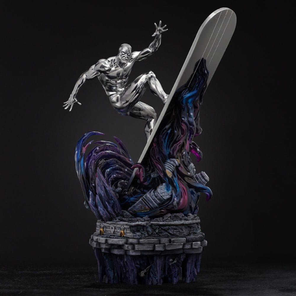Marvel Comics Estatua Infinity Gauntlet Diorama 1/10 Art Scale Silver Surfer Deluxe 36 cm - Z POP Toys