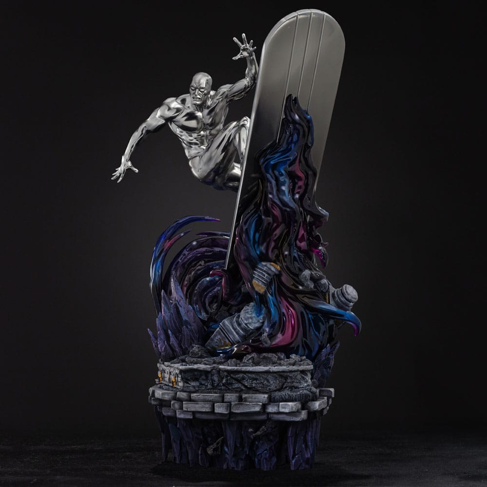 Marvel Comics Estatua Infinity Gauntlet Diorama 1/10 Art Scale Silver Surfer Deluxe 36 cm - Z POP Toys