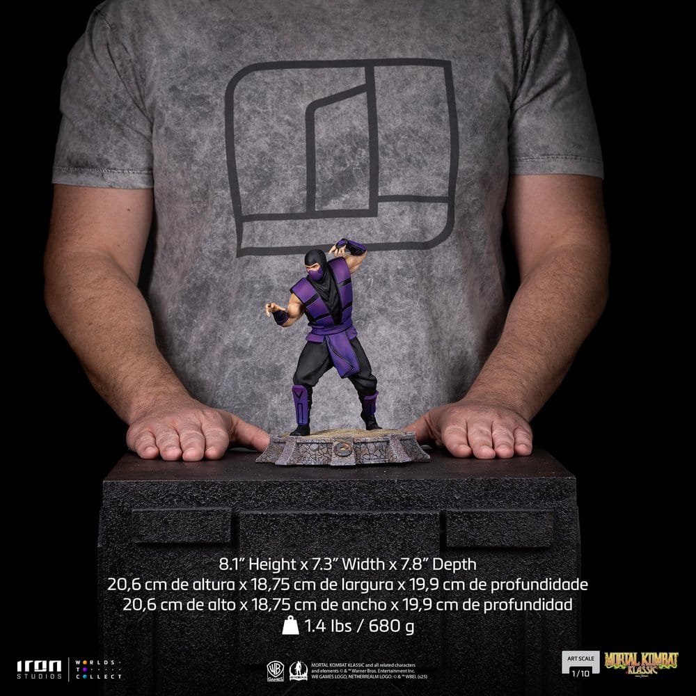 Mortal Kombat Estatua 1/10 Art Scale Rain heo exclusive 21 cm