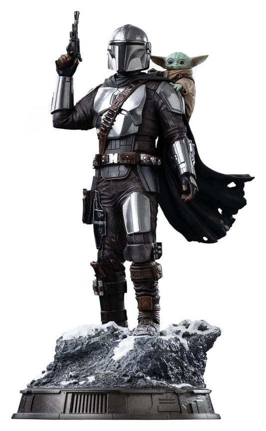 The Mandalorian & Grogu Estatua 1/10 Art Scale The Mandalorian and Grogu 25 cm