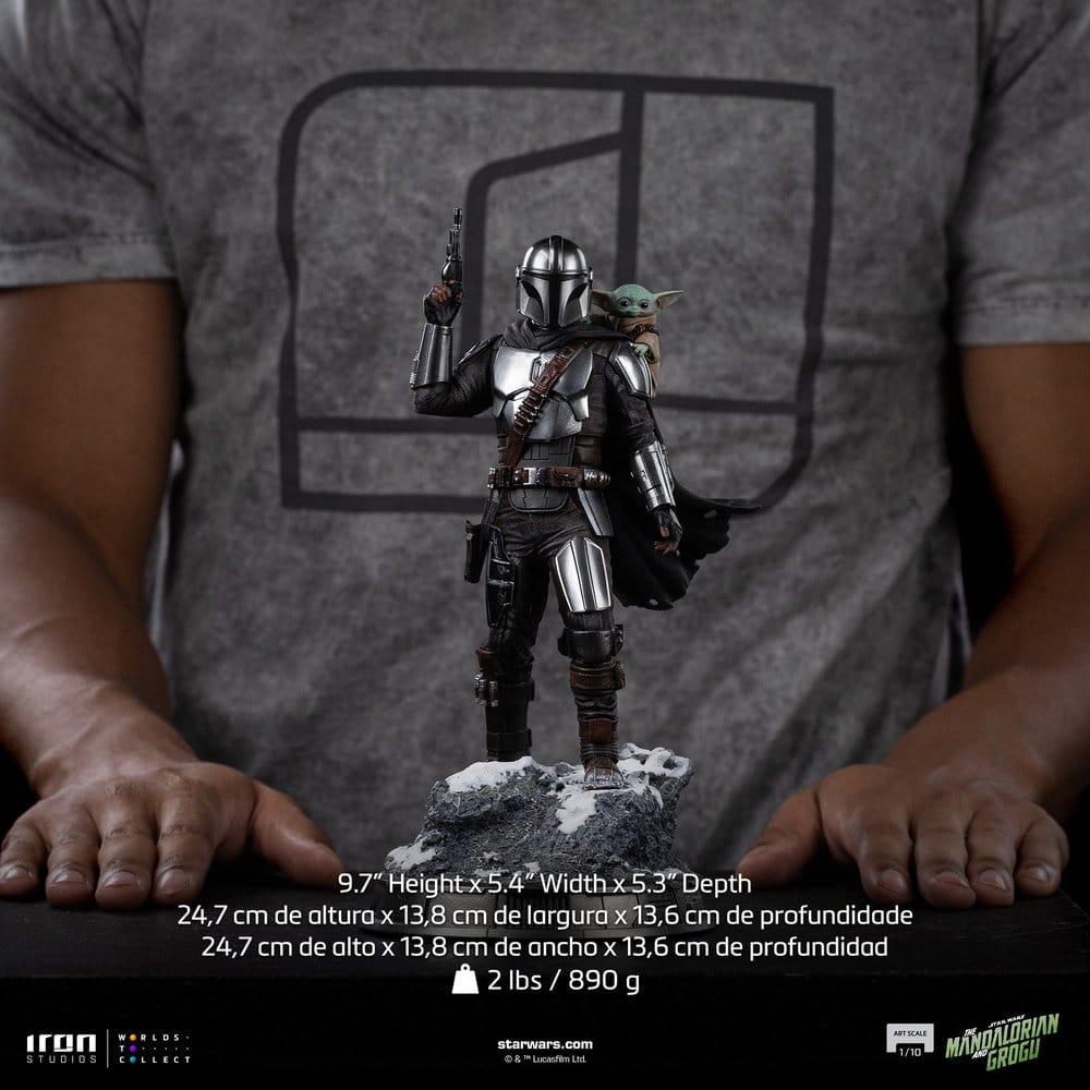The Mandalorian & Grogu Estatua 1/10 Art Scale The Mandalorian and Gro