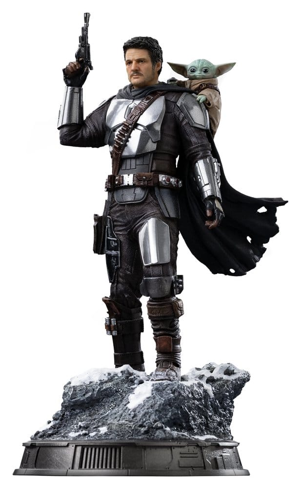 The Mandalorian & Grogu Estatua 1/10 Art Scale The Mandalorian and Grogu 25 cm