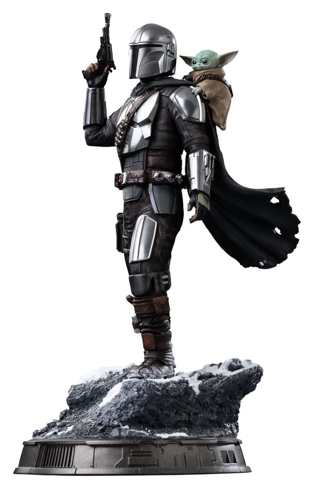 The Mandalorian & Grogu Estatua 1/10 Art Scale The Mandalorian and Grogu 25 cm