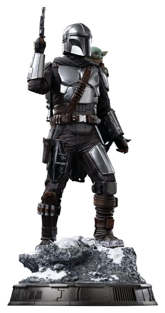 The Mandalorian & Grogu Estatua 1/10 Art Scale The Mandalorian and Grogu 25 cm