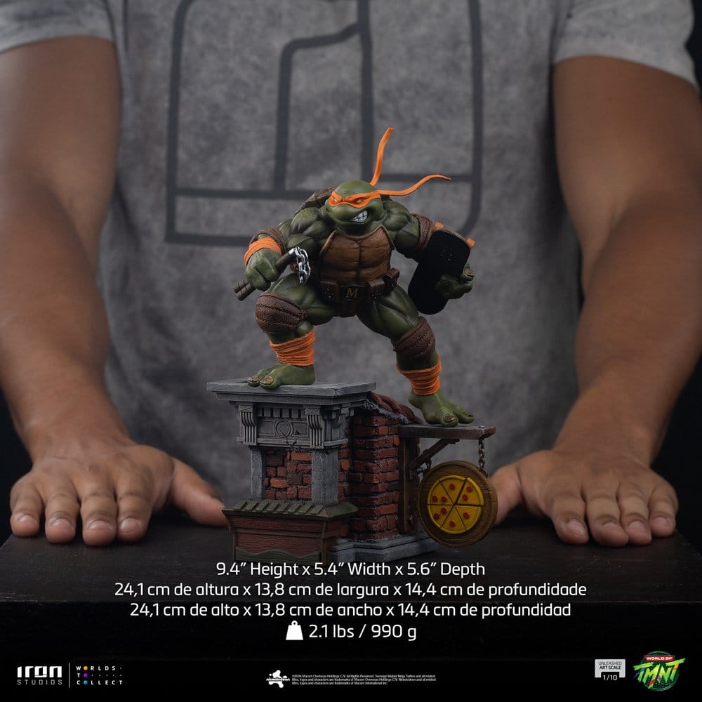 Teenage Mutant Ninja Turtles Estatua 1/10 Art Scale Michelangelo Unleashed 24 cm