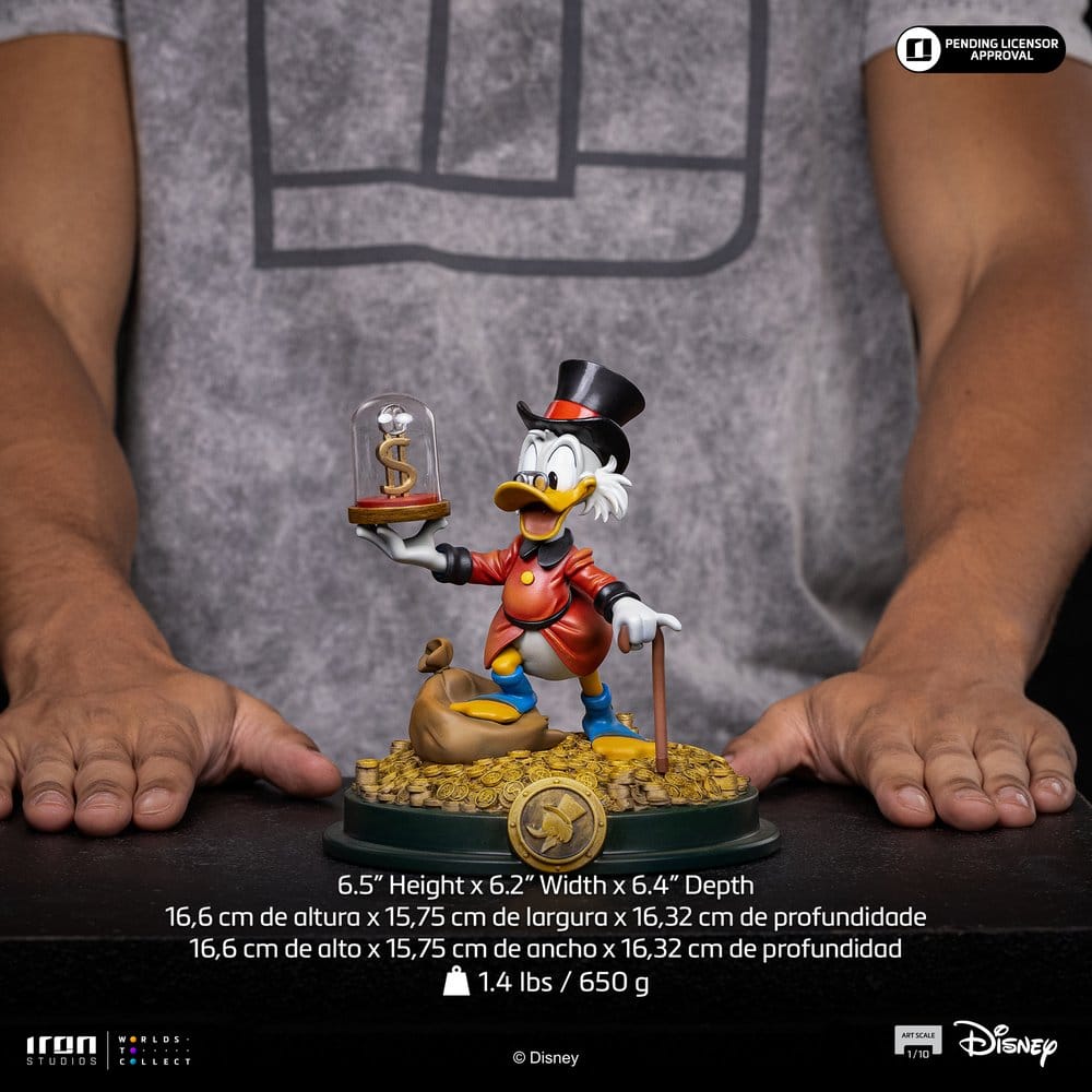 Duck Tales Estatua 1/10 Art Scale Uncle Scrooge McDuck 17 cm
