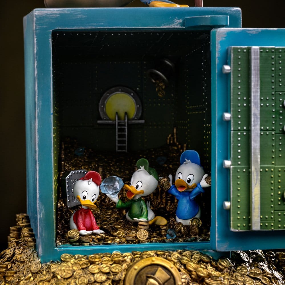 Duck Tales Estatua 1/10 Art Scale Uncle Scrooge McDuck and Nephews 30 cm
