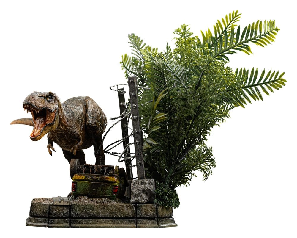 Jurassic Park Estatua Icons T-Rex Breakout Set A 17 cm
