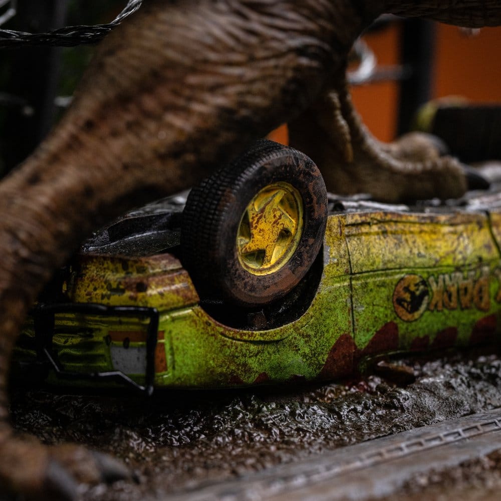 Jurassic Park Estatua Icons T-Rex Breakout Set A 17 cm