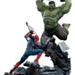 Marvel Comics Estatua 1/10 Art Scale Spider-Man vs Hulk 38 cm