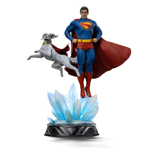 Superman Legacy Estatua 1/10 Art Scale Superman & Krypto 32 cm