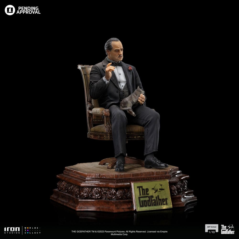 El Padrino Estatua 1/10 Art Scale Don Vito Corelione 19 cm