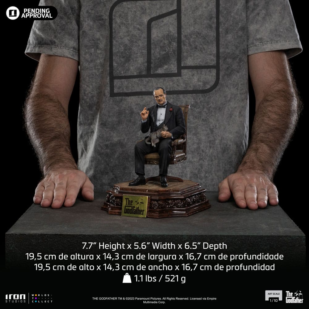 El Padrino Estatua 1/10 Art Scale Don Vito Corelione 19 cm