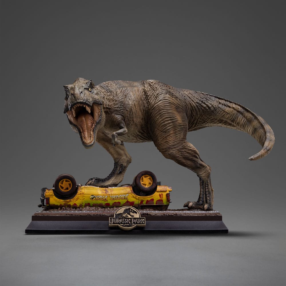 Jurassic Park Icons Estatua T-Rex Attack 15 cm