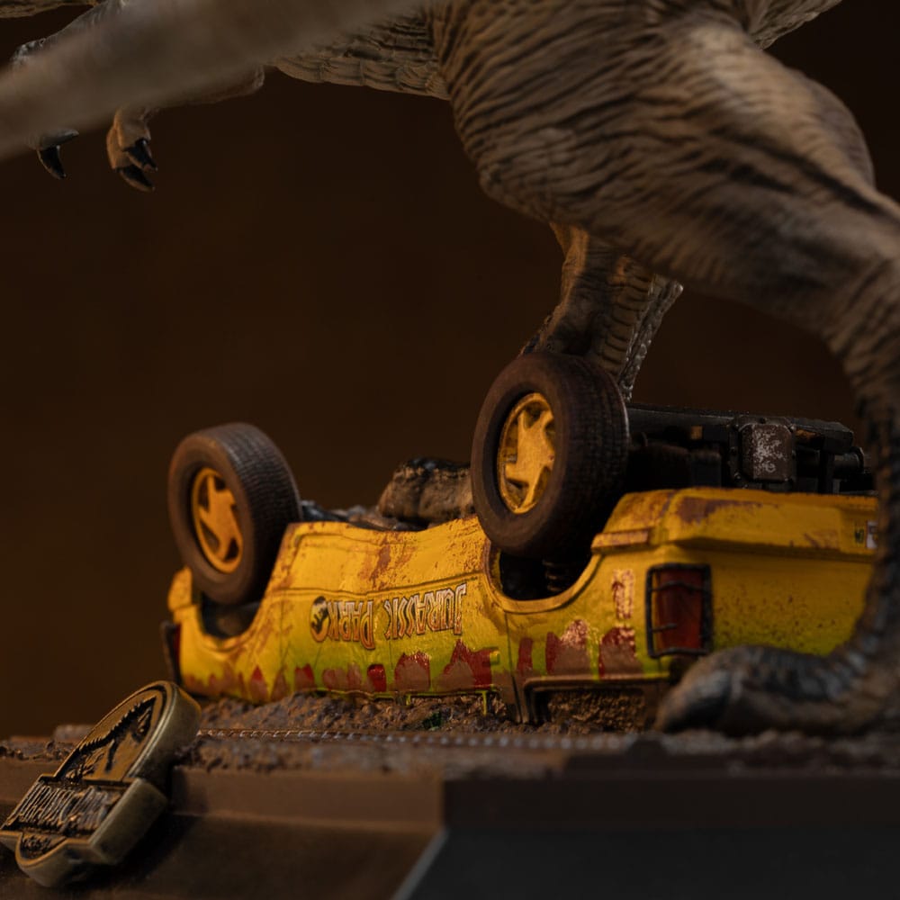 Jurassic Park Icons Estatua T-Rex Attack 15 cm