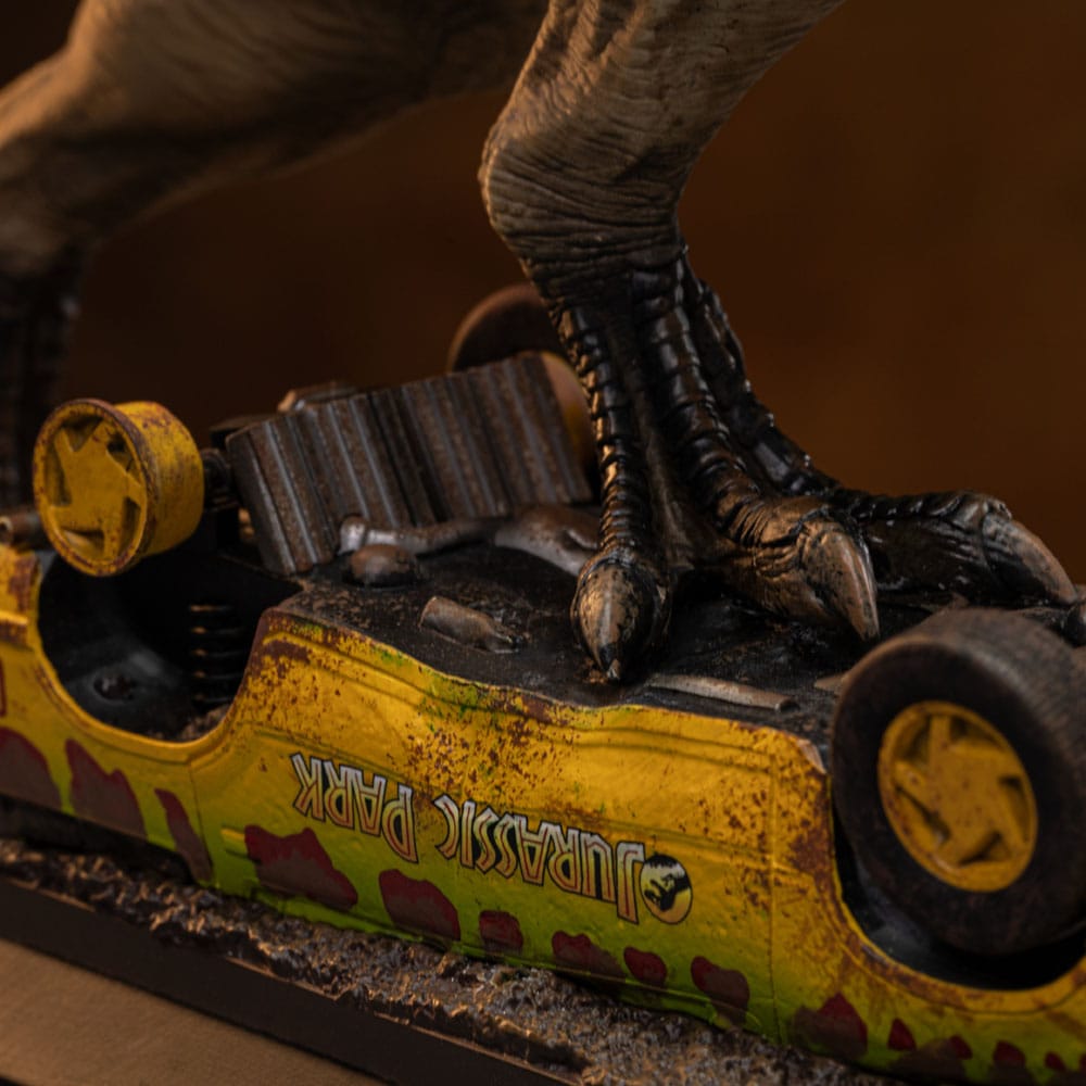 Jurassic Park Icons Estatua T-Rex Attack 15 cm