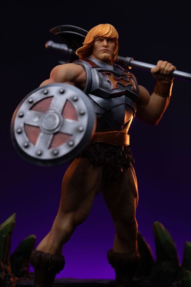 Masters of the Universe Estatua 1/10 Art Scale He-Man Battle Armor Version heo Exclusice 23 cm - Z POP Toys