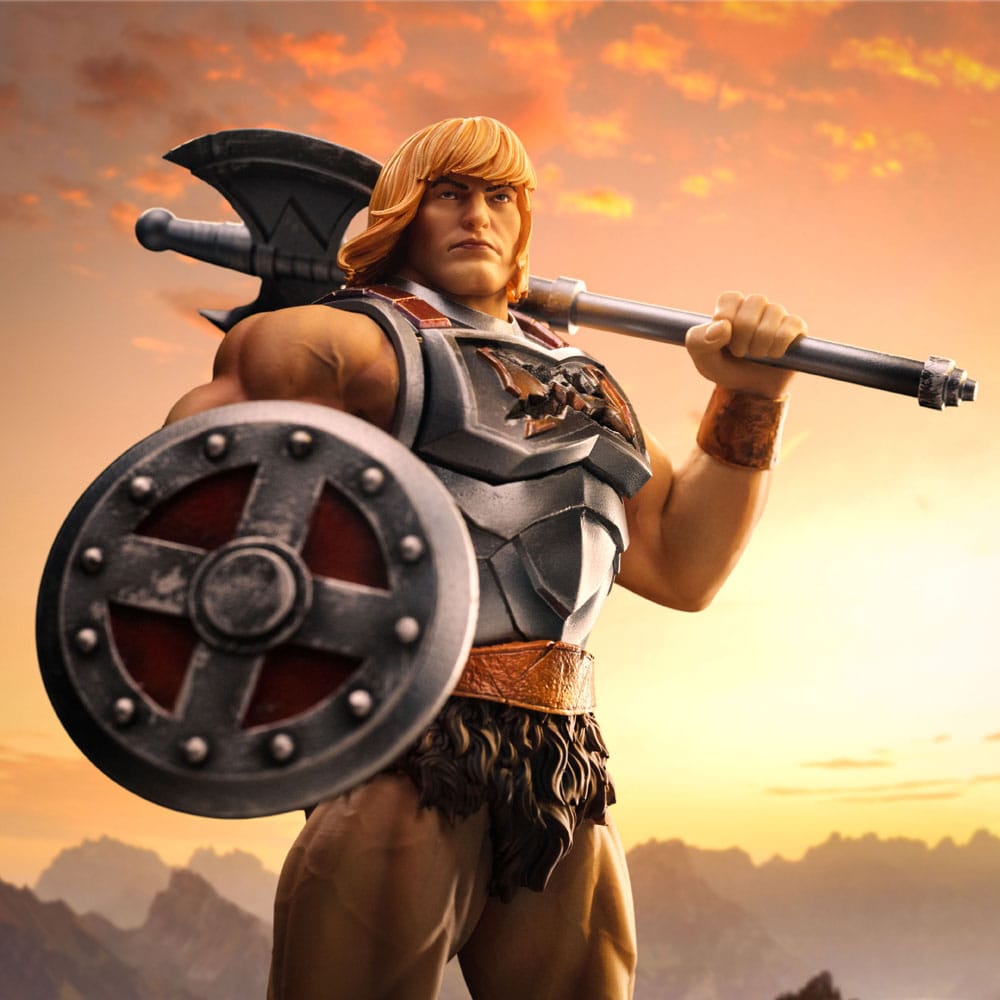 Masters of the Universe Estatua 1/10 Art Scale He-Man Battle Armor Version heo Exclusice 23 cm - Z POP Toys