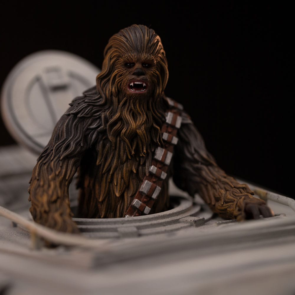 Star Wars Estatua 1/20 Demi Art Scale AT-ST and Chewbacca 53 cm - Z POP Toys
