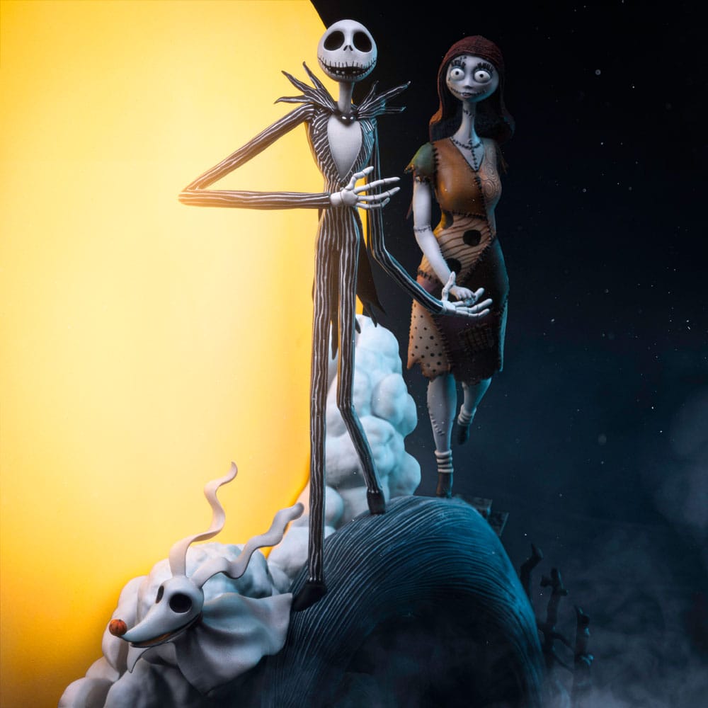 Pesadilla antes de Navidad Estatua 1/10 Deluxe Art Scale Jack and Sally 39 cm - Z POP Toys
