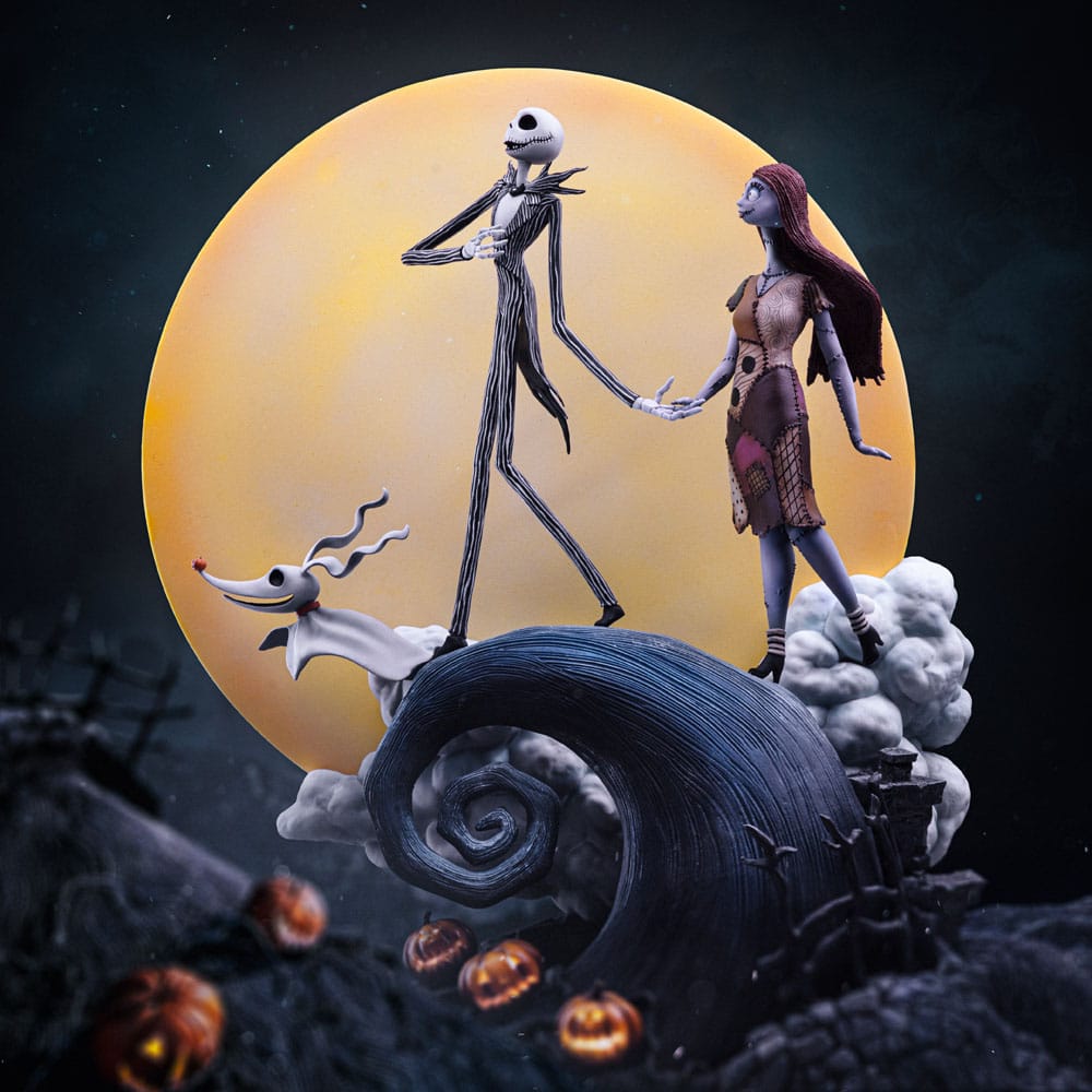Pesadilla antes de Navidad Estatua 1/10 Deluxe Art Scale Jack and Sally 39 cm - Z POP Toys