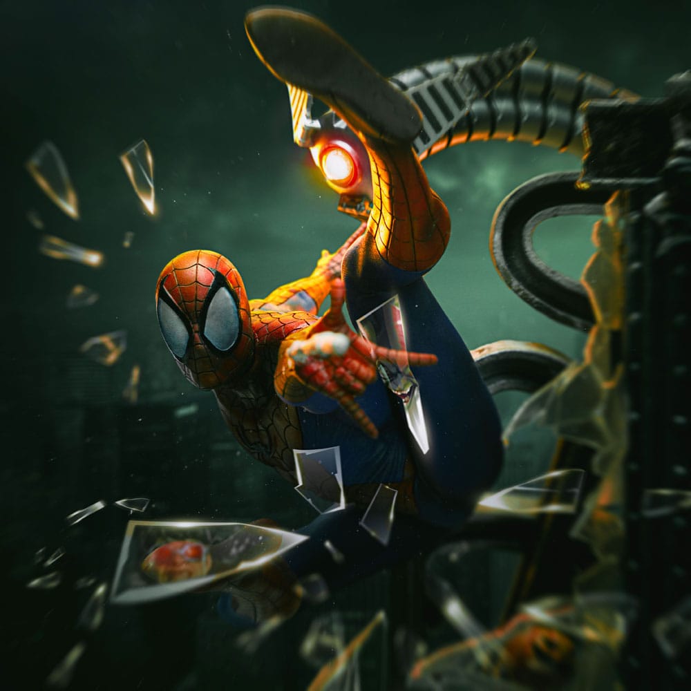 Spider-Man Estatua 1/10 Art Scale Spider-Man 10th Anniversary 29 cm