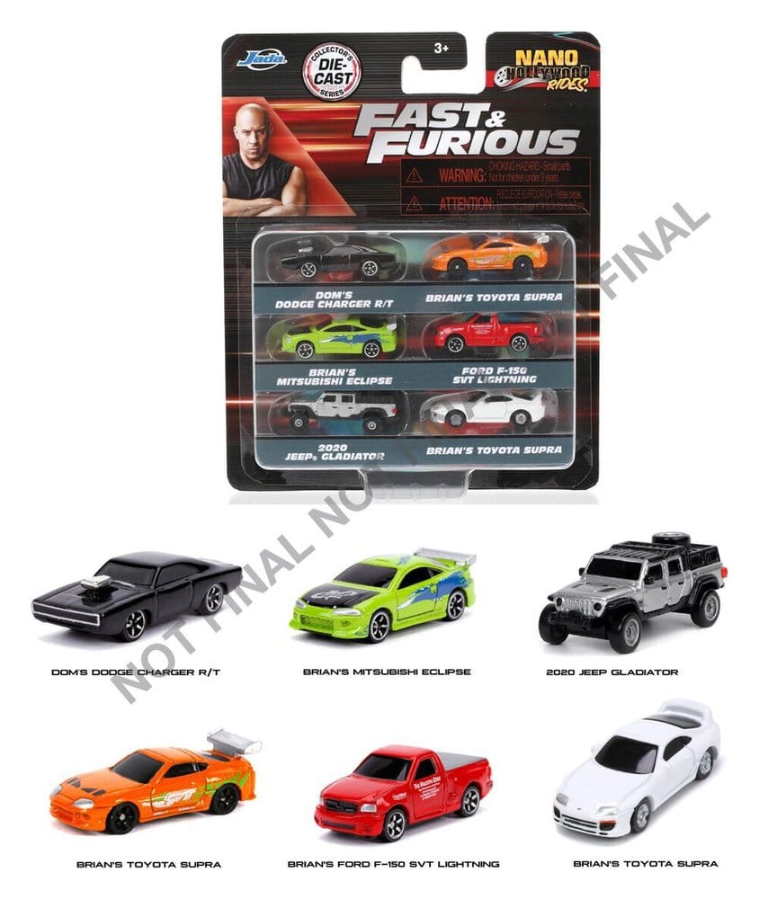 A Todo Gas Pack de 6 Nano Cars