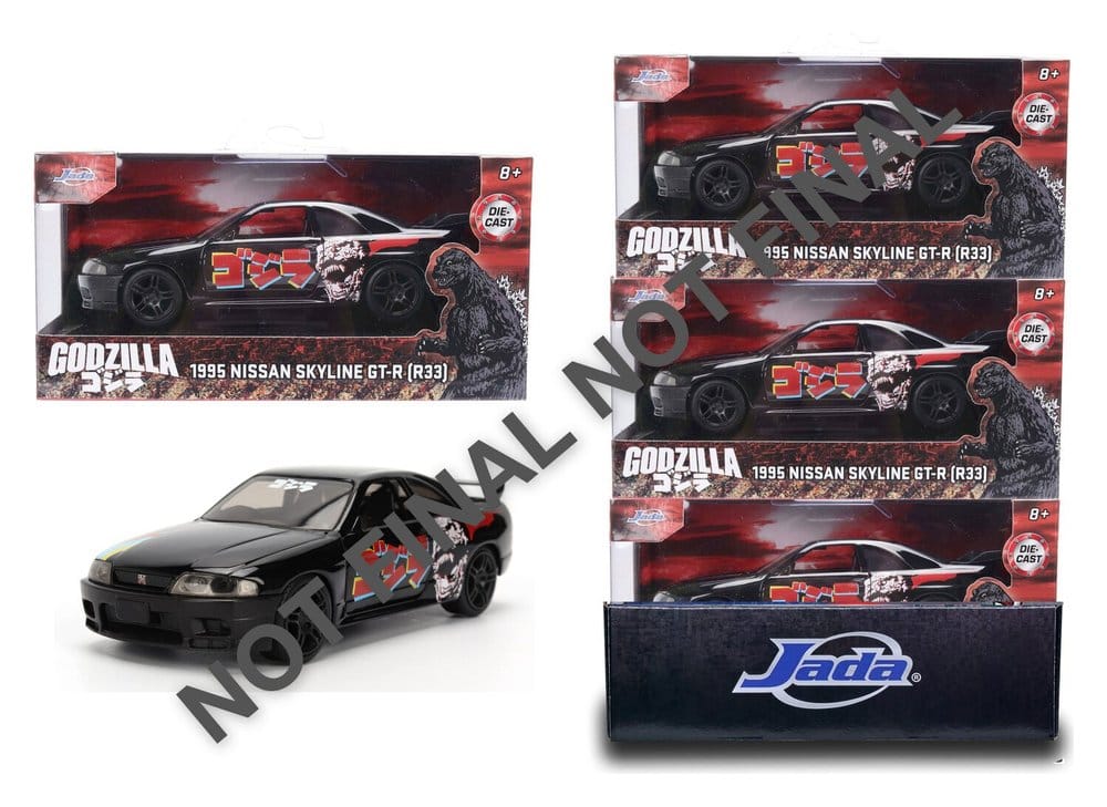 Godzilla Vehículo 1:32 Nissan Skyline GT-R R33 Surtido (6)