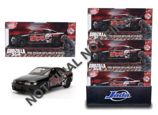 Godzilla Vehículo 1:32 Nissan Skyline GT-R R33 Surtido (6)