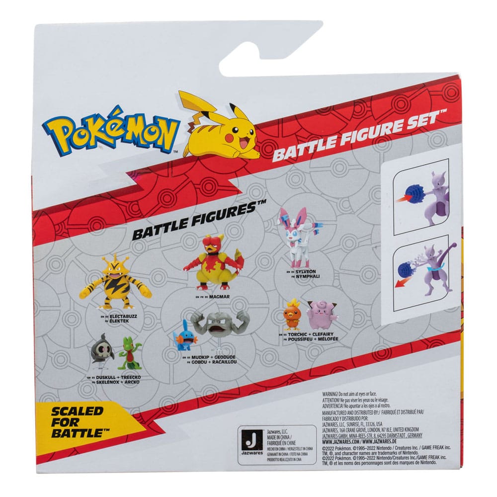 Pokémon Pack de 2 Figuras Mewtwo 10 cm & Mew 5 cm