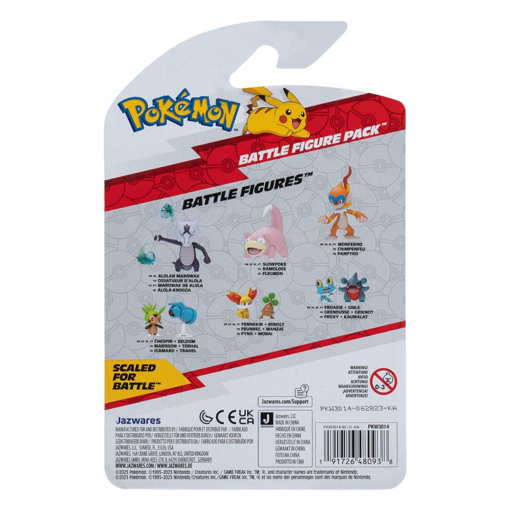 Pokémon Pack de 2 Figuras Battle Figure First Partner Set Chespin, Beldum 5 cm