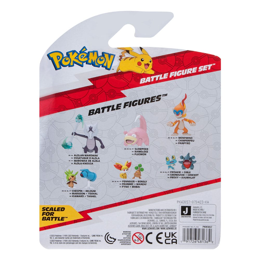 Pokémon Pack de 3 Figuras Battle Figure Set Clefairy, Beldum, Sirfetch'd 5 cm
