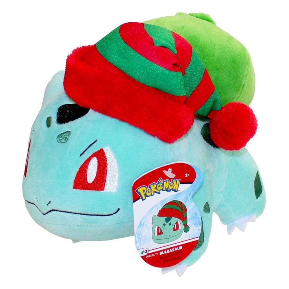 Pokémon Peluche Bulbasaur Gorro de Navidad 20 cm