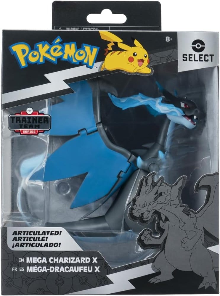 Pokémon Select Super-Articulated Figura Mega Charizard X 15 cm
