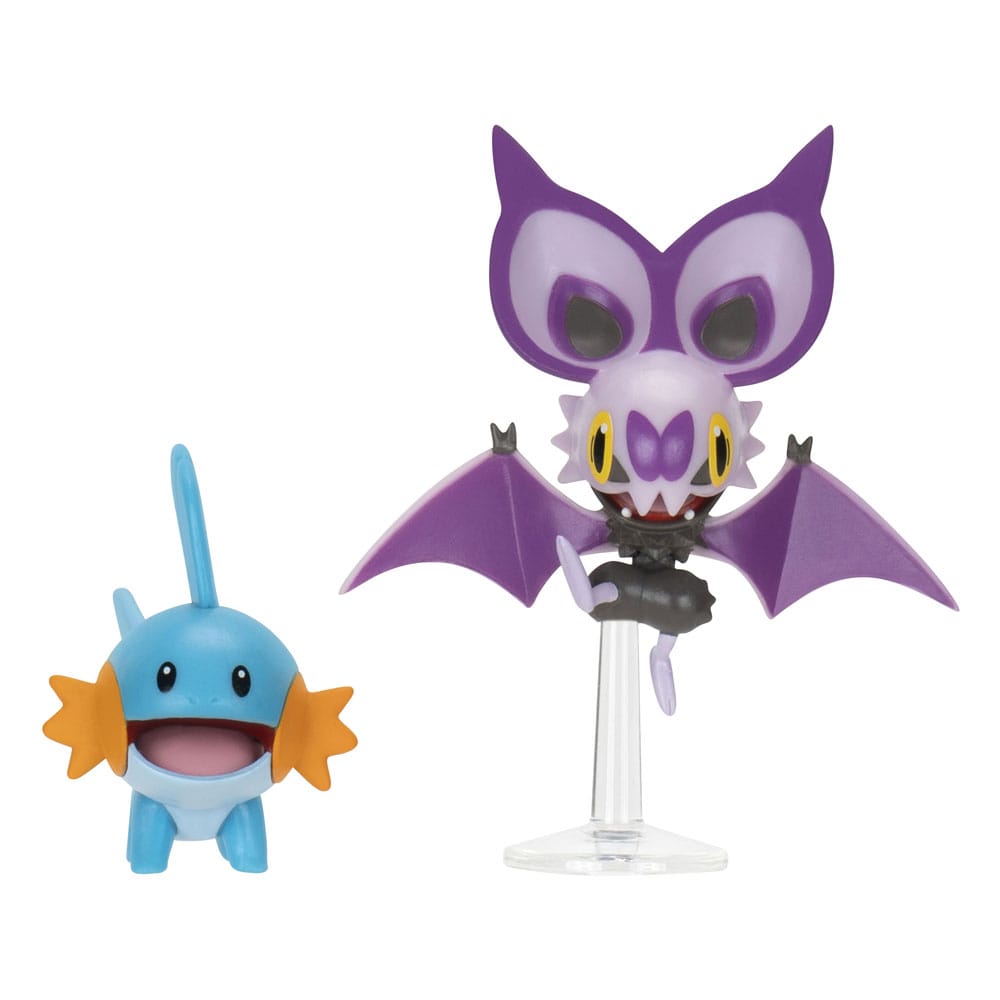 Pokémon Pack de 2 Figuras Mudkip & Noibat with Stand 8 cm