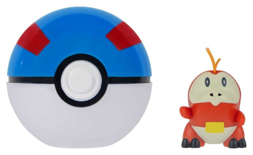 Pokémon Clip 'n' Go Figura de Acción Fuecoco & Super Ball