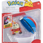 Pokémon Clip 'n' Go Figura de Acción Fuecoco & Super Ball