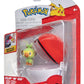 Pokémon Clip 'n' Go Figura de Acción Wave 21 Grookey & Poké Ball