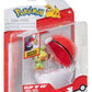 Pokémon Clip 'n' Go Figura de Acción Wave 21 Grookey & Poké Ball