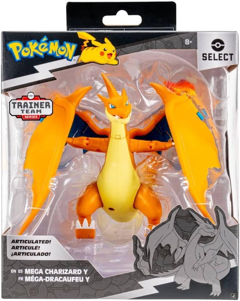 Pokémon Select Super-Articulated Figura Mega Charizard Y 15 cm
