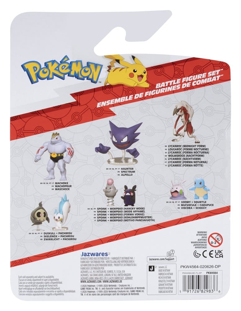 Pokémon Battle Figure Set Figuras Bulbasaur, Ditto & Marowak de Alola (Pack de 3)