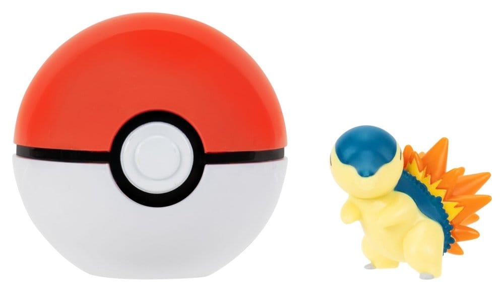 Pokémon Clip 'n' Go Figura de Acción Cyndaquil & Poké Ball