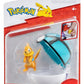 Pokémon Clip 'n' Go Figura de Acción Buizel & Malla Ball