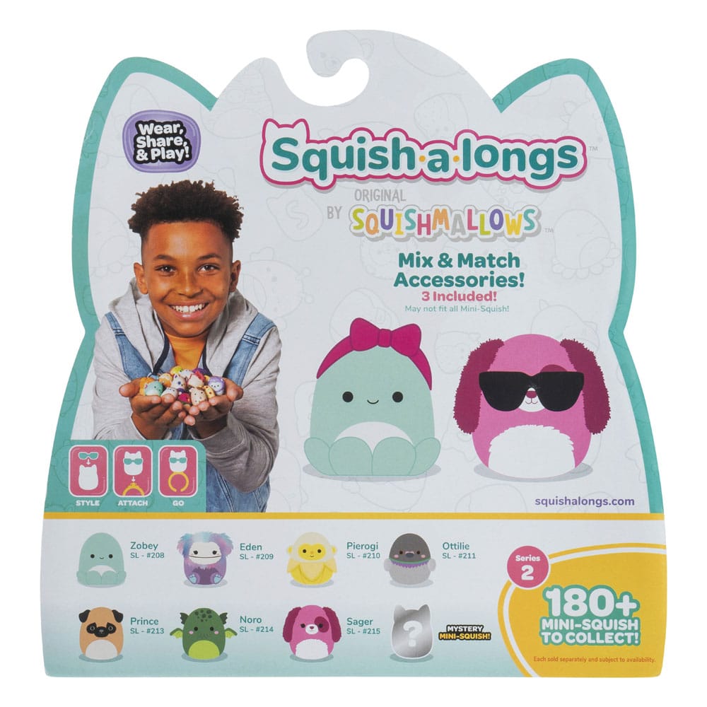 Squishmallows Squish-a-longs de 8 minifiguras Set Series 2 Style 1 2,5 cm