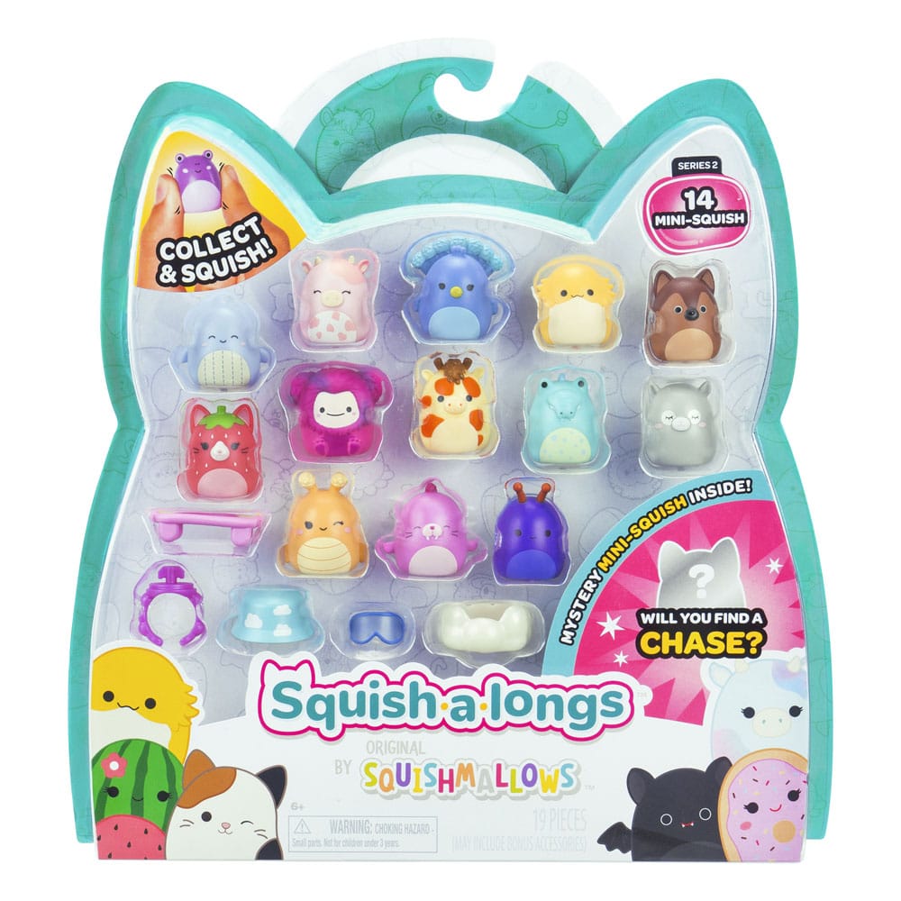 Squishmallows Squish-a-longs minifiguras Set Series 2 Style 2 2,5 cm